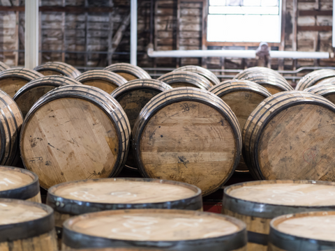 Pictures of whiskey barrels