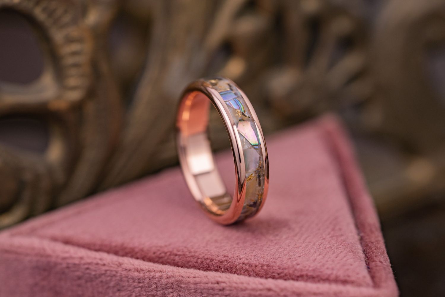 custom-10k-rose-gold-wedding-ring-customer-provided-abalone-rustic-and-main