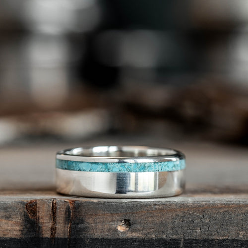 Men's Women' Indian Tribal Turquoise Wedding Ring Stainless Steel Vintage  Ring | eBay