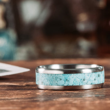 The Arizonan & O'Keeffe - Sterling Silver and Turquoise Western Weddin –  Rustic and Main