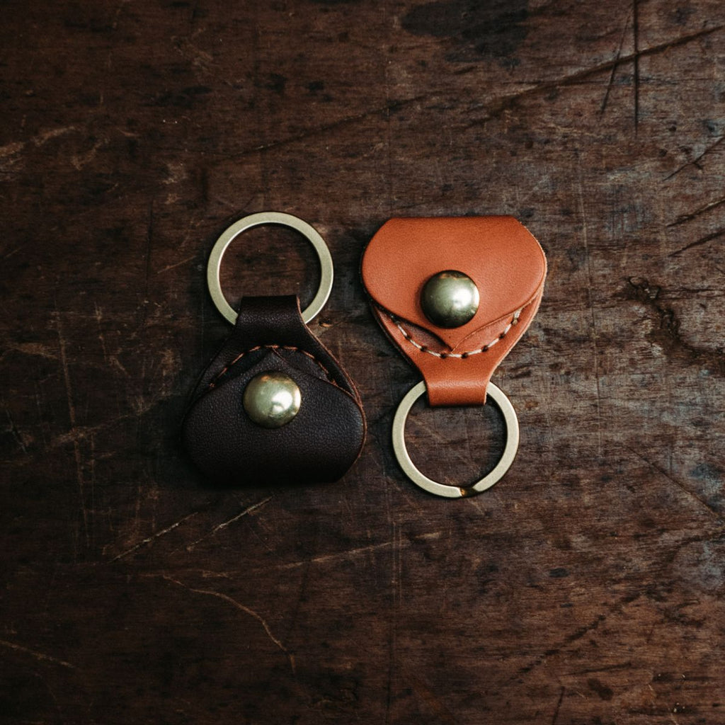 Galls Gear Leather Key Ring Holder in Plain/Brass | GA149PA