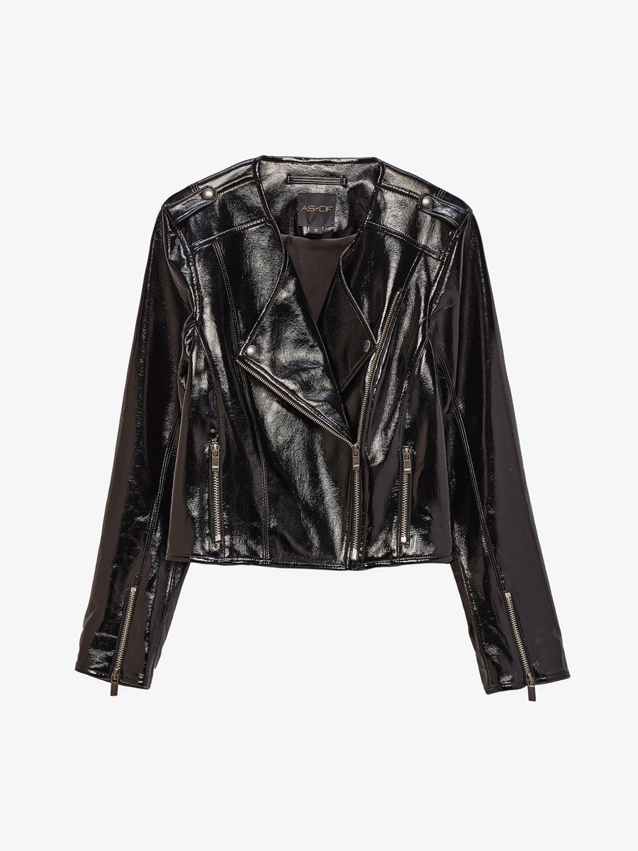 FAYE RECYCLED LEATHER JACKET