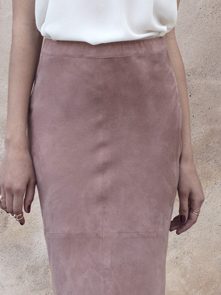 PORT ELIZABETH SUEDE SKIRT