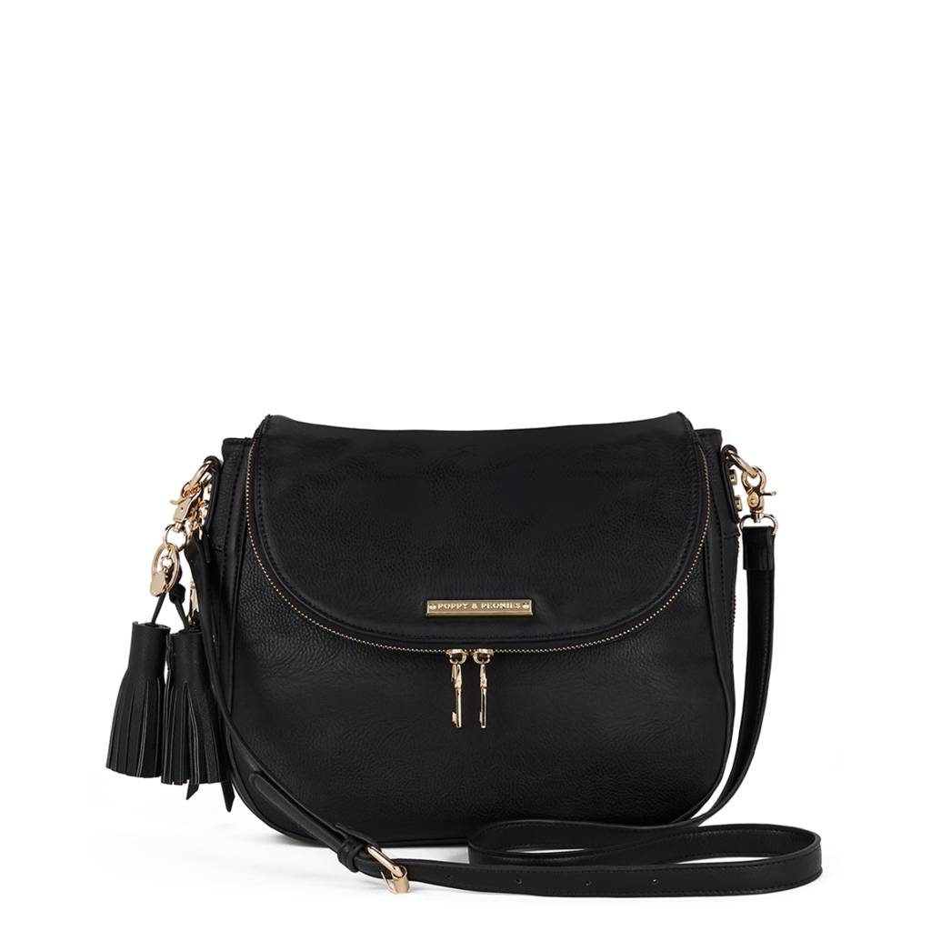 the DOWNTOWN CROSSBODY black – Poppy & Peonies