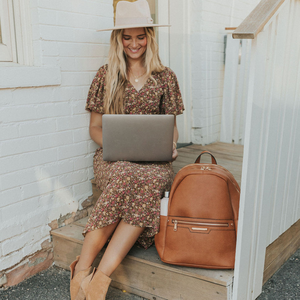 Chocolate Brown Porto Large Backpack, Bags & Wallets