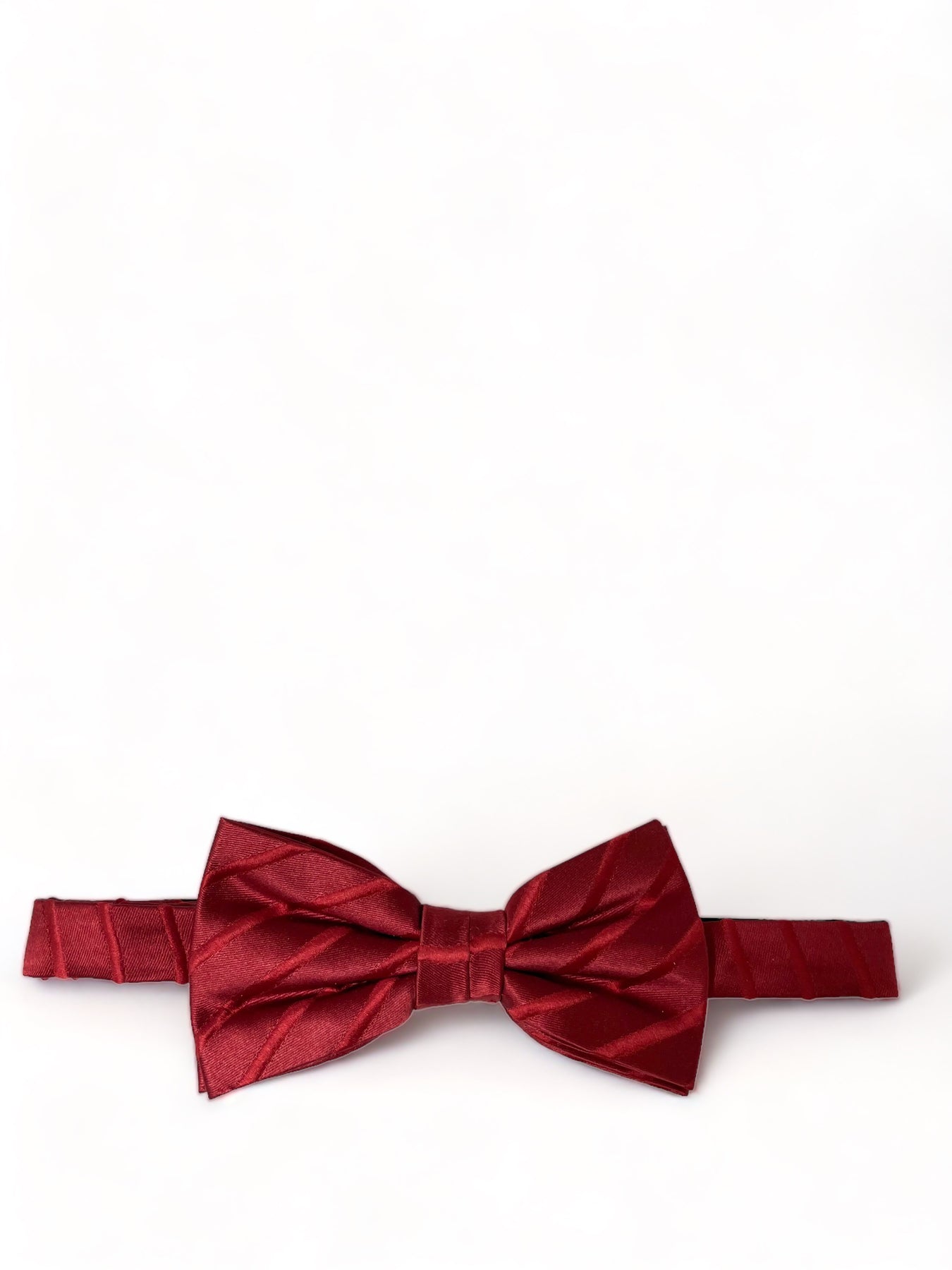 50 Pcs 10 Pre Tied Satin Ribbon Bows with Metallic Trim Burgundy