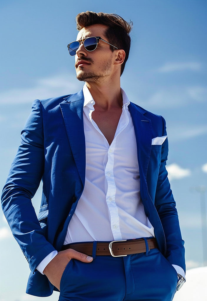 Stylish Suits in Blue for Hot Summer Days