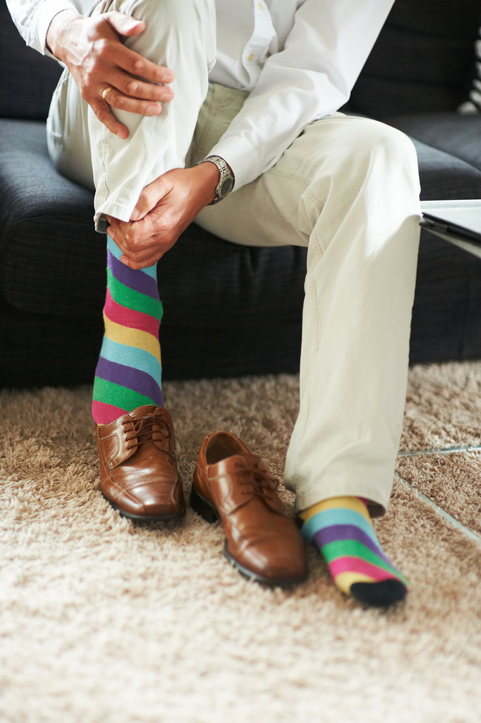 Bold Colored Dress Socks by Paul Malone