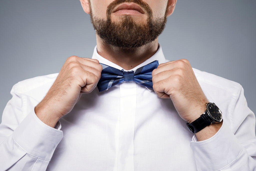 Look great in striped bow ties by Paul Malone