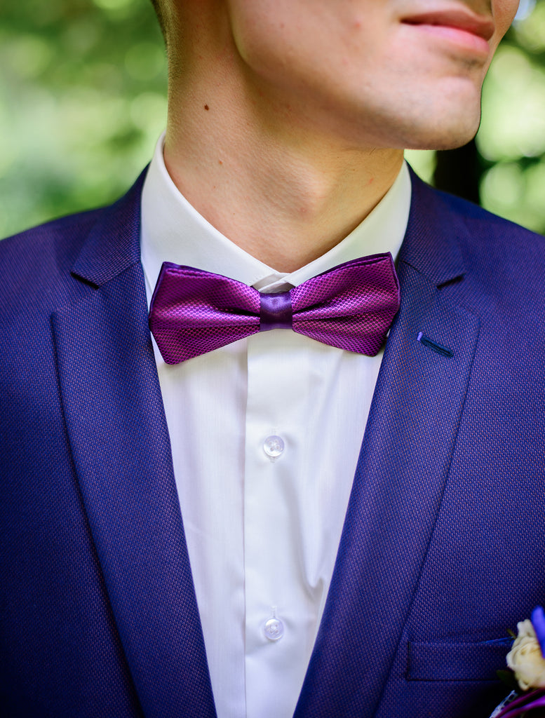 Shop Purple bow ties by Paul Malone