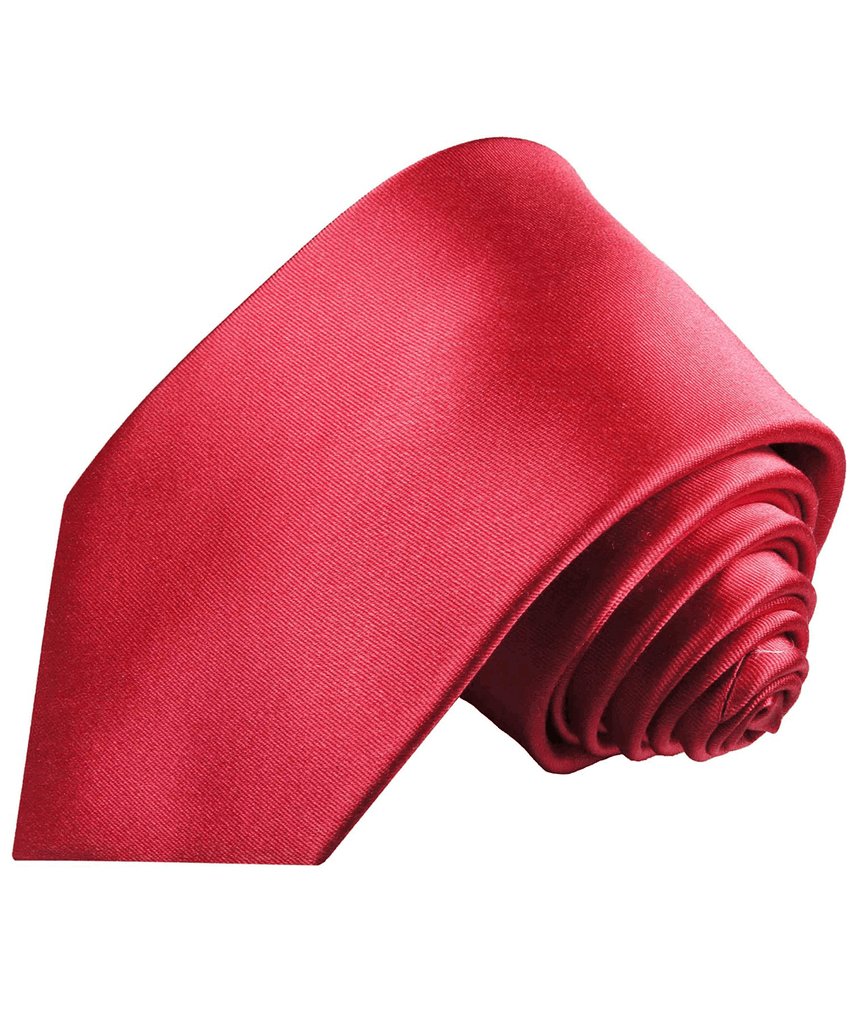 Dark Red Mulberry Silk Satin Tie