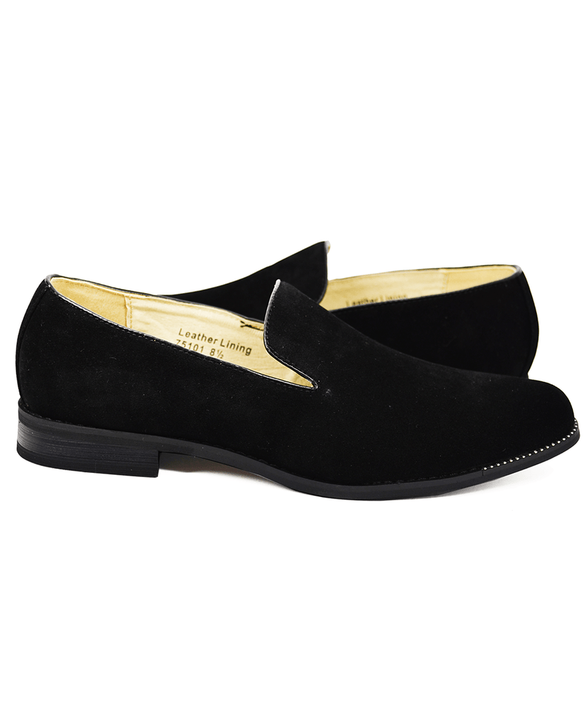 formal black loafers