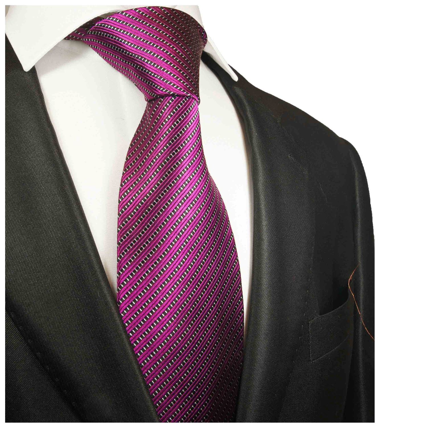 Silk tie Louis Vuitton Purple in Silk - 32088627