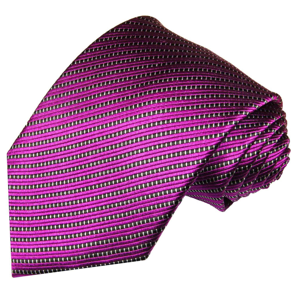 Silk tie Louis Vuitton Purple in Silk - 32088627