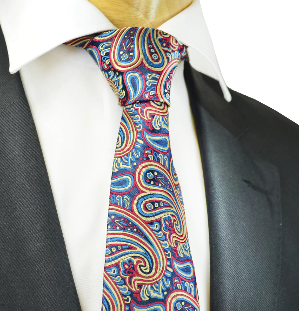 Extraordinary Navy Gold Paisley Design Tie