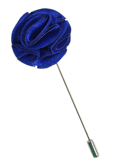 Royal Blue Flower Lapel Pin