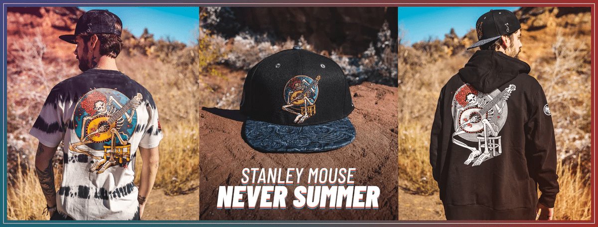 Stanley Mouse Red Rose Black Fitted Hat – Grassroots California