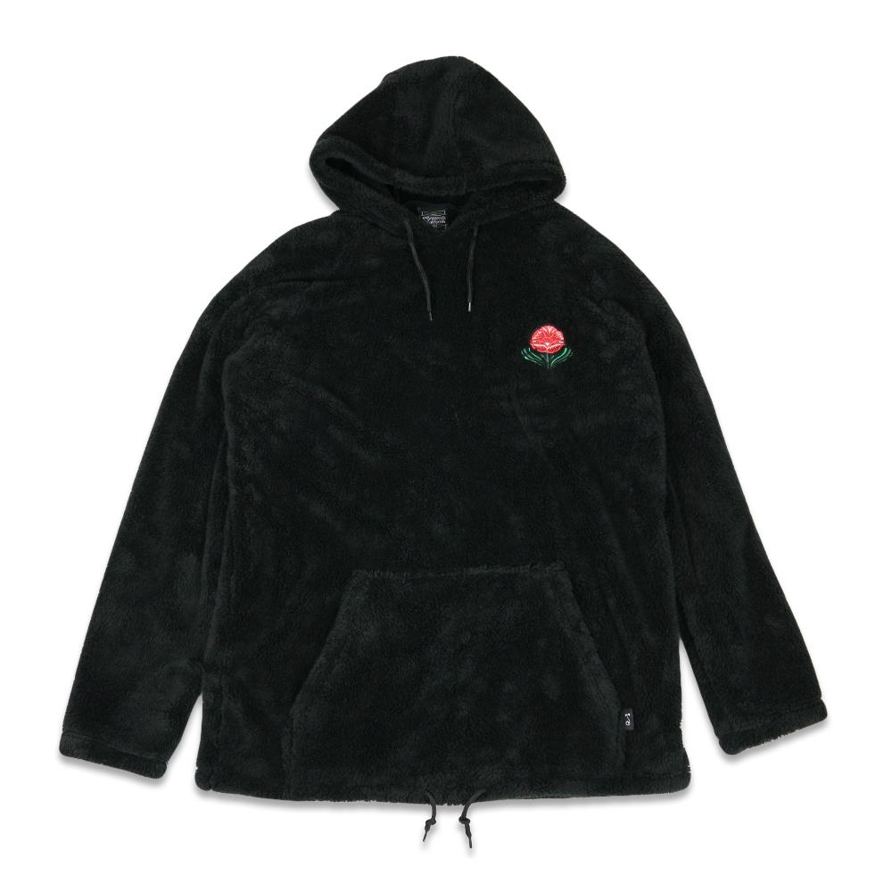 sherpa fleece pullover hoodie