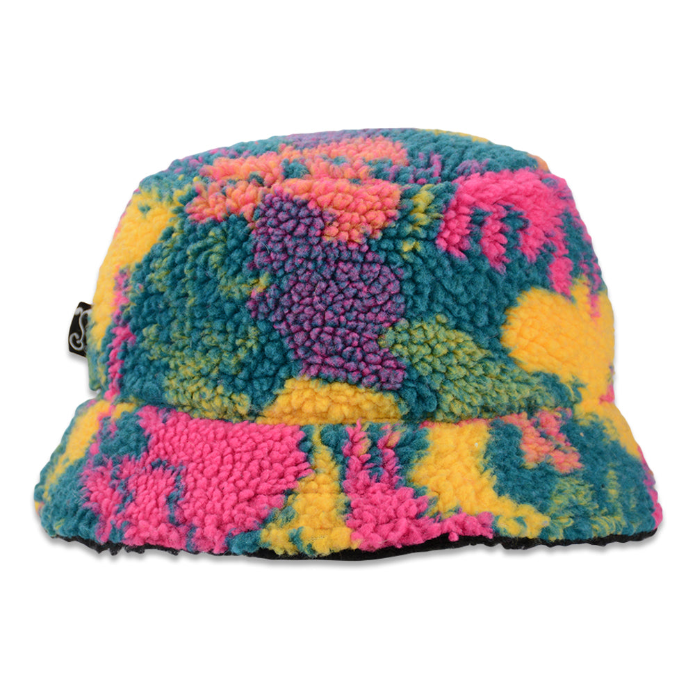 Image of Trippy Tundra Bear Reversible Bucket Hat