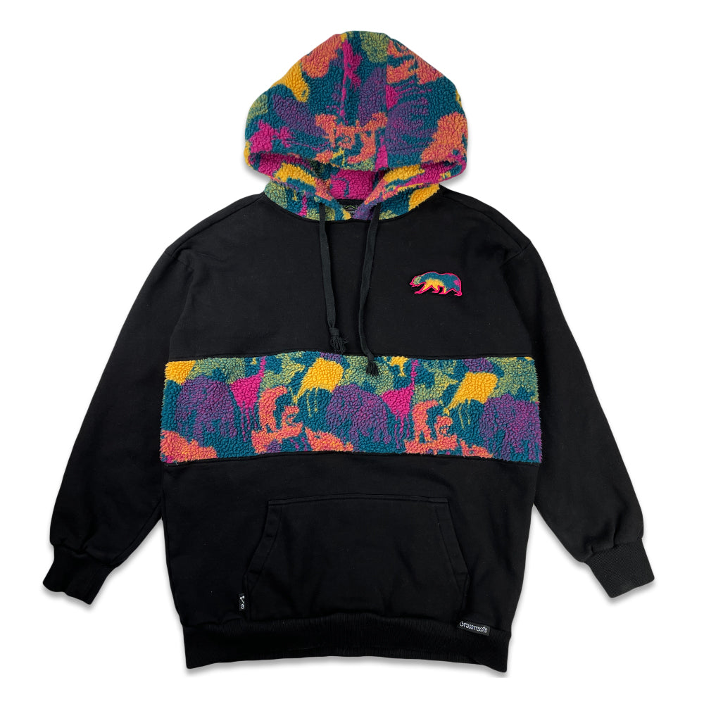 ozon Absorberen Gewend Removable Bear Trippy Tundra Black Tall Pullover Hoodie – Grassroots  California