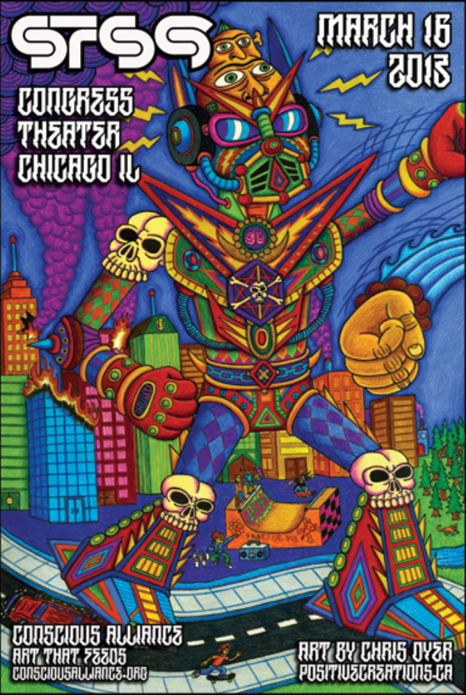 STS9 Chicago Show Poster (1 of 2) Grassroots California