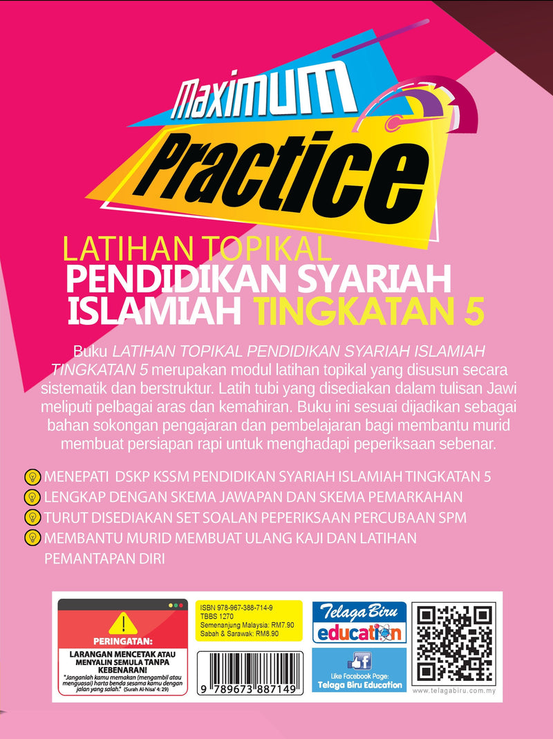Maximum Practice Latihan Topikal Pendidikan Syariah Islamiah Tingkat Telaga Biru Sdn Bhd