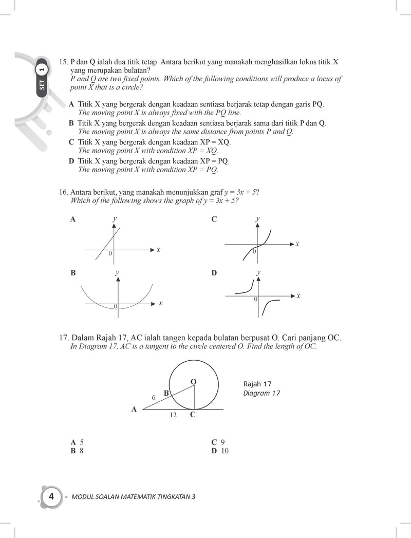 Soalan matematik tingkatan 3