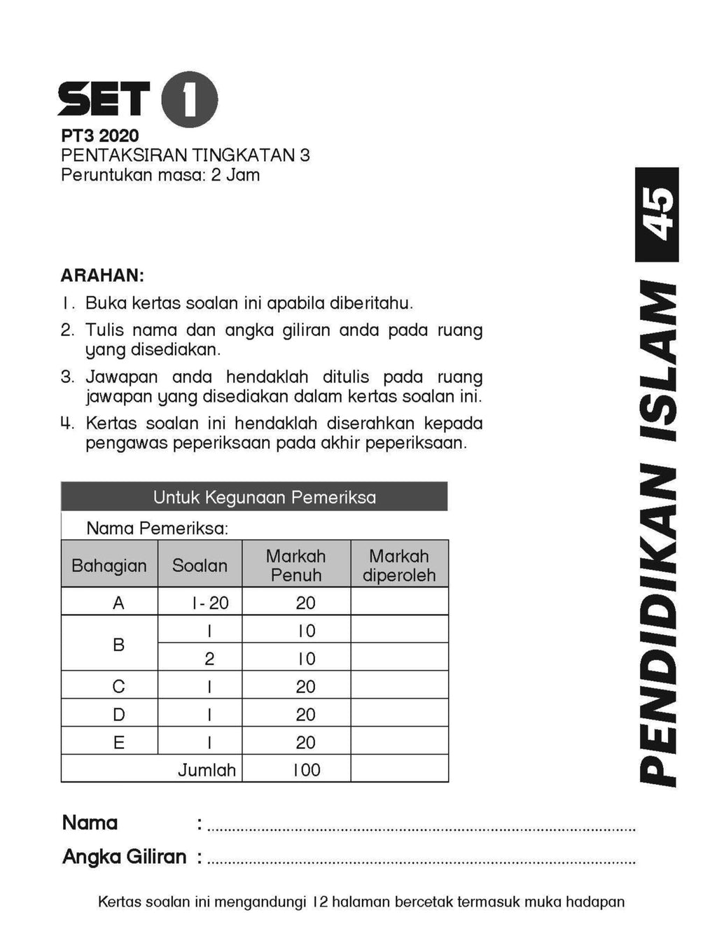 Get Smart Modul Soalan Pendidikan Islam Kssm Format Pt3 Tbbs1134 Telaga Biru Sdn Bhd
