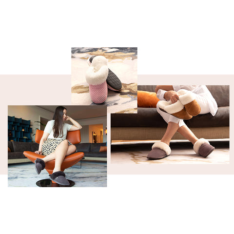 Different views of  Nuknuuk slippers