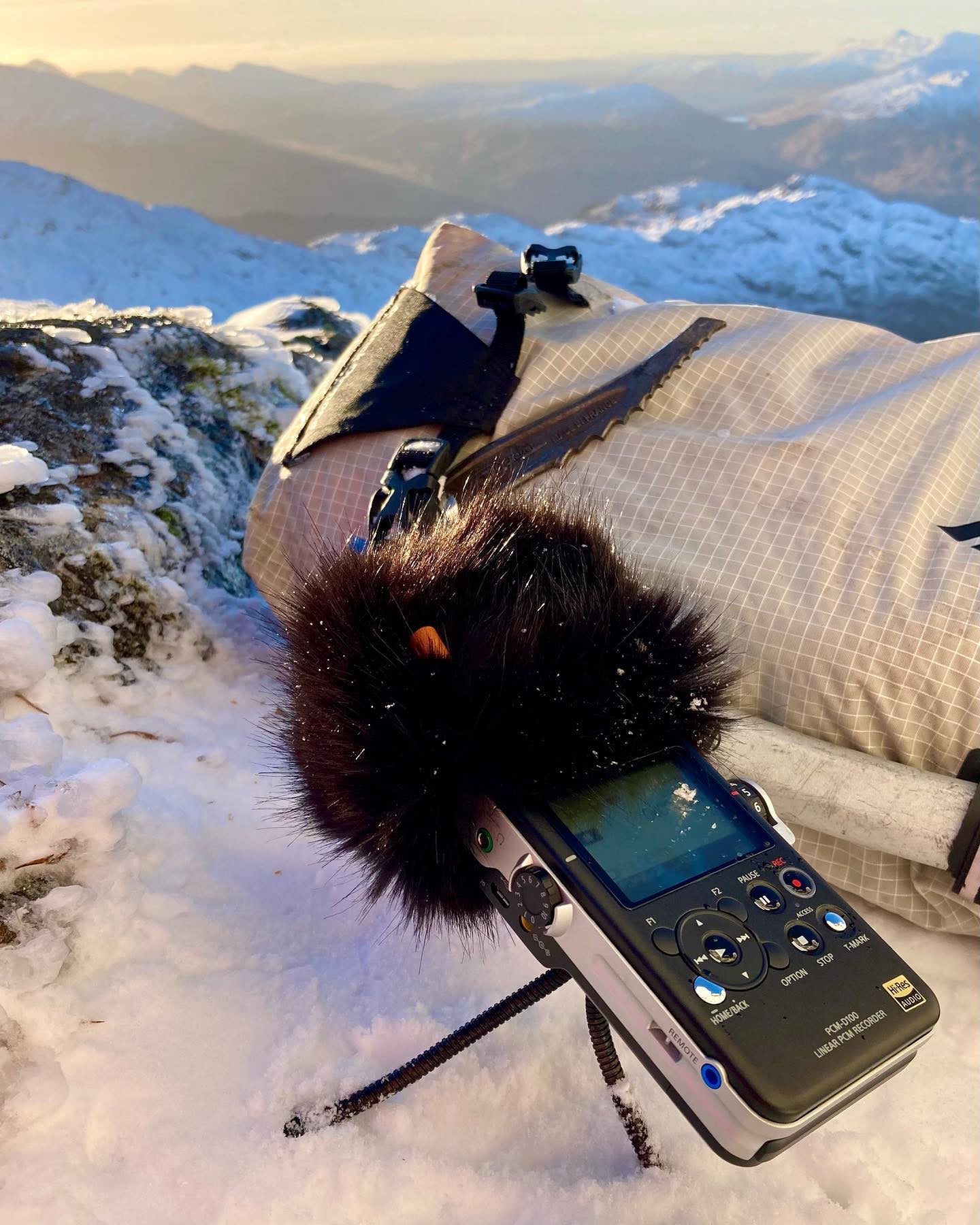 The Windkiller SE for Portable Recorders high in the Scottish hills with Simon Opit