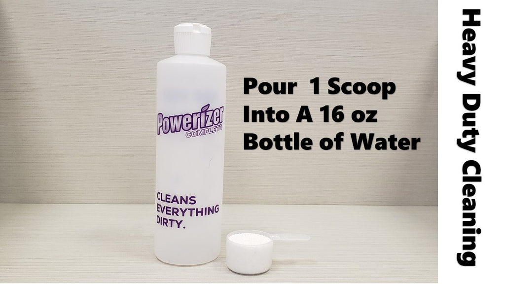 Powerizer Squirt Bottle and 1 scoop of Powerizer Complete