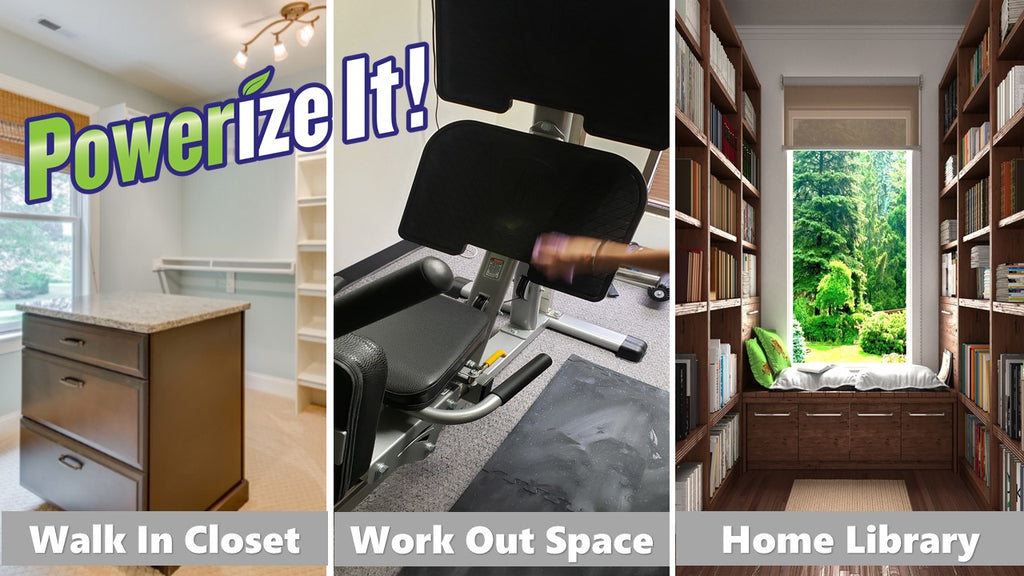 cleaning closets and home gym