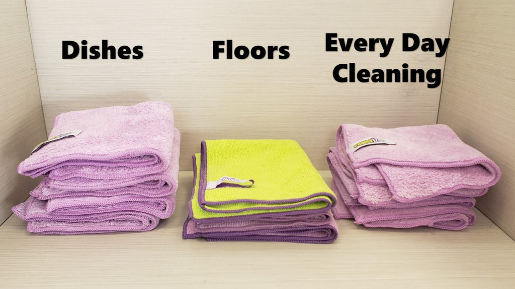 Microfiber Cloths, for dishes, floors and everyday cleaning 