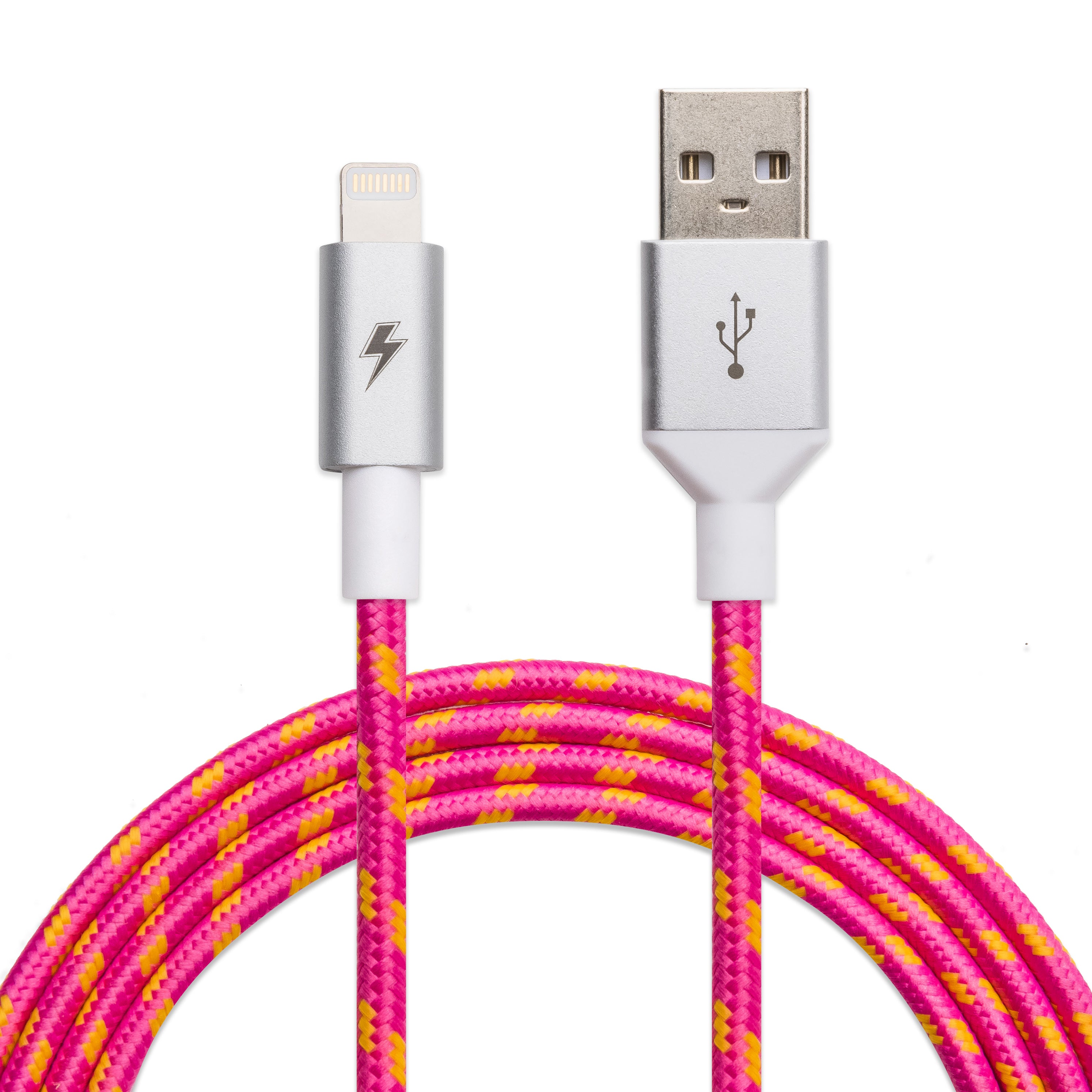 Pink Lemonade Lightning Cable [5 ft / 1.5m length] - Charge Cords product image