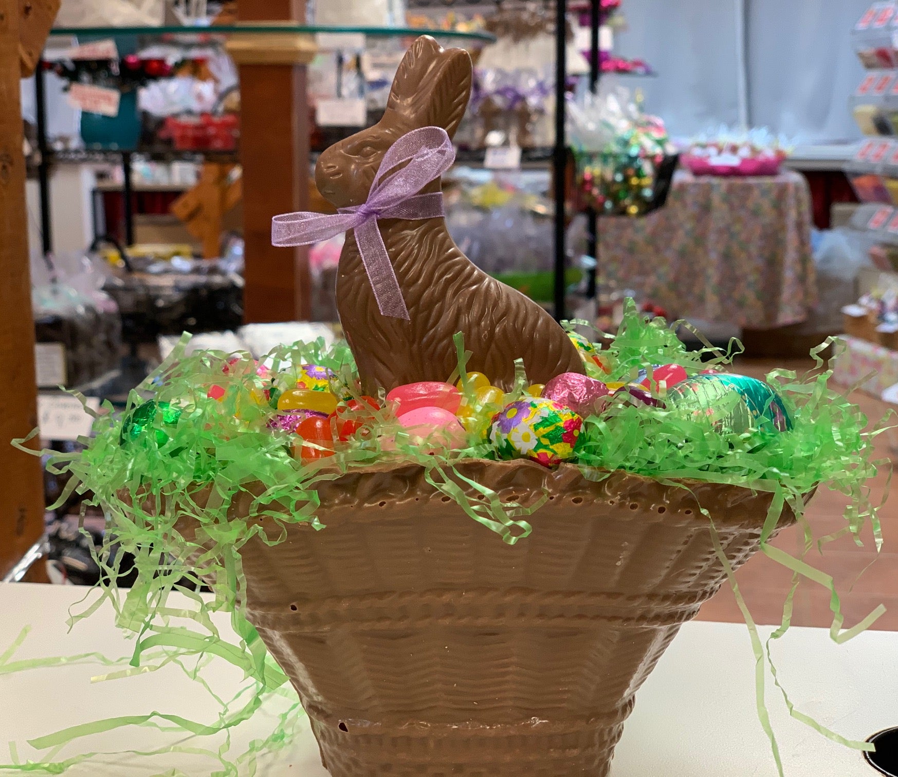 All Chocolate Oval Easter Basket Dayton Homemade Chocolates And T Baskets