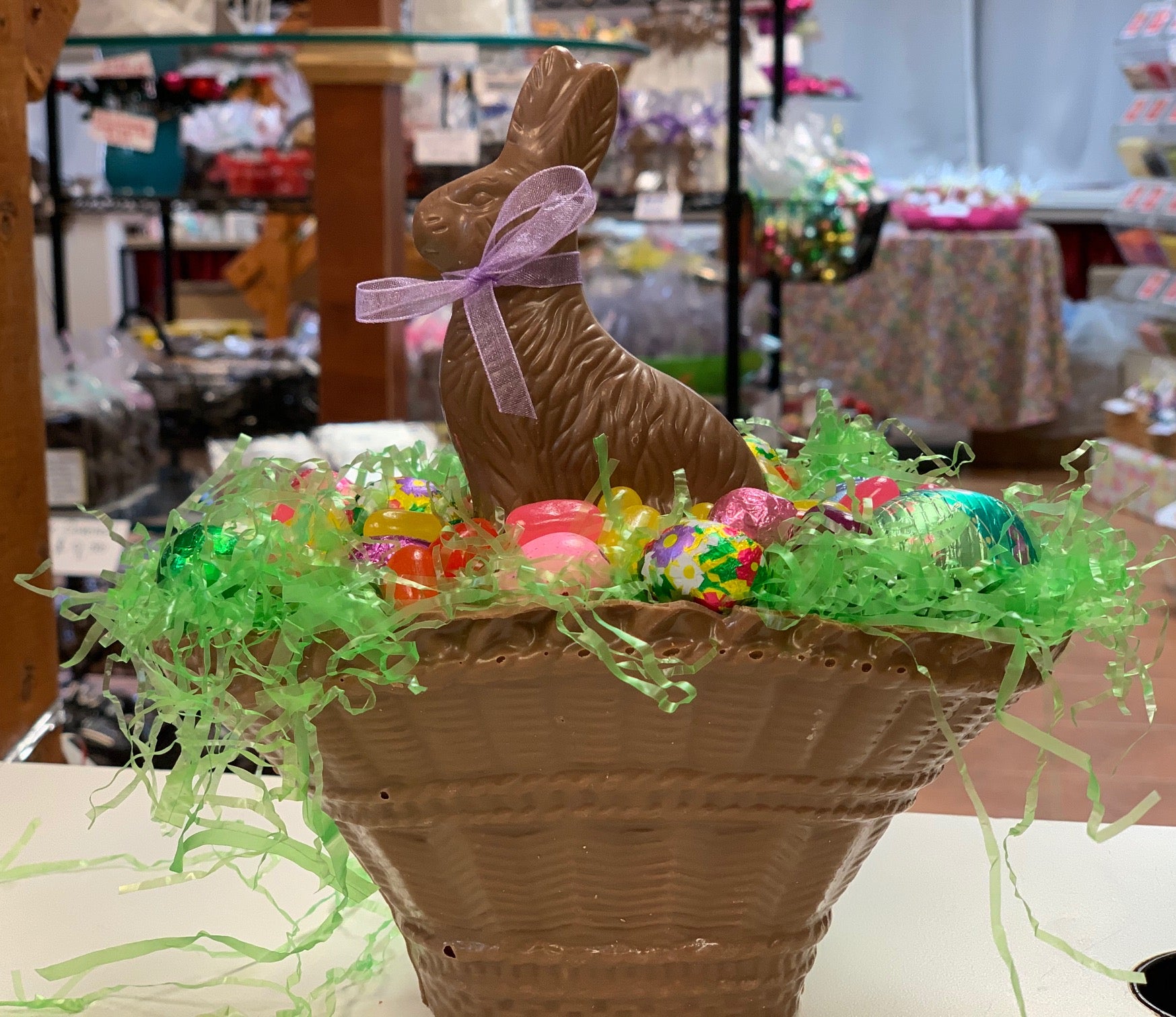 All Chocolate Oval Easter Basket Dayton Homemade Chocolates & Gift