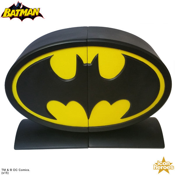 DC Comics Batman Logo Bookends | Icon Heroes