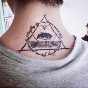 Alchemist Eye Triangle Tattoo - LAZY DUO TATTOO