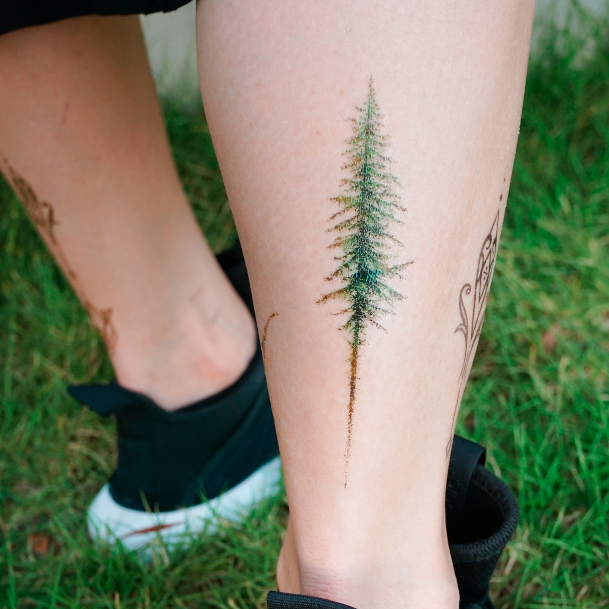 Tattoo of Birds Shoulder blade Trees