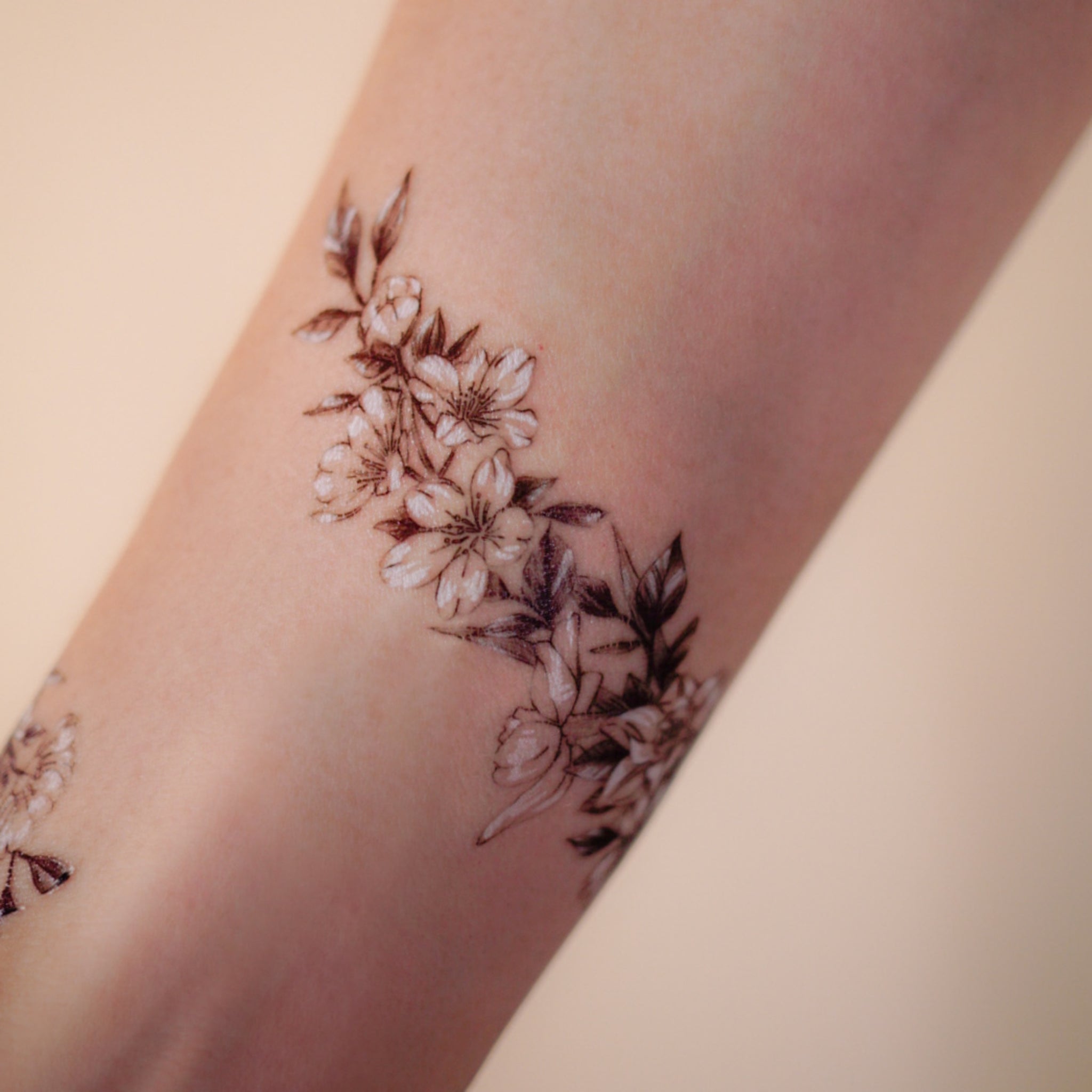Flower wrist band tattoo  When you combine the beauty of a   Flickr
