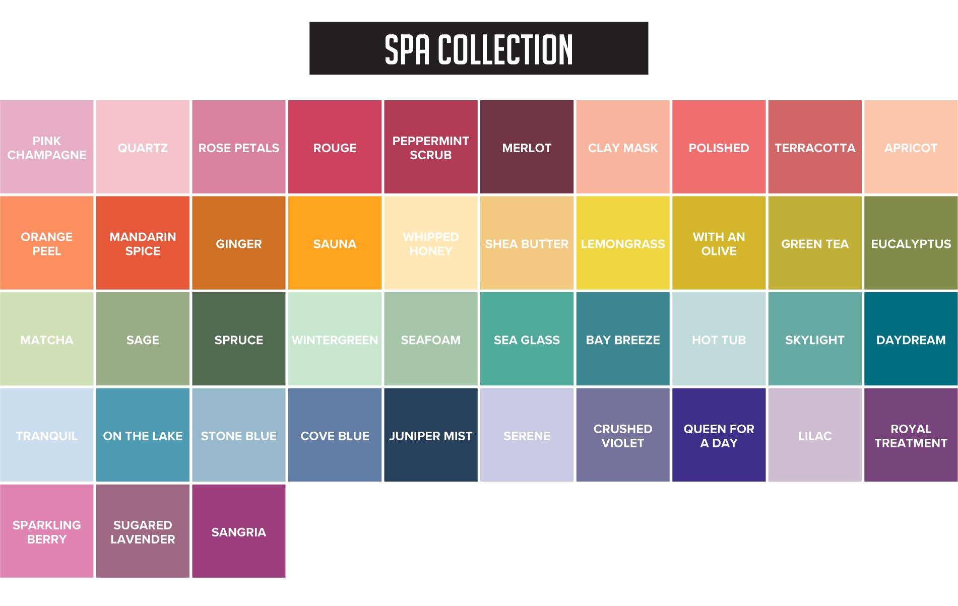 Catherine Pooler Inks Spa Collection