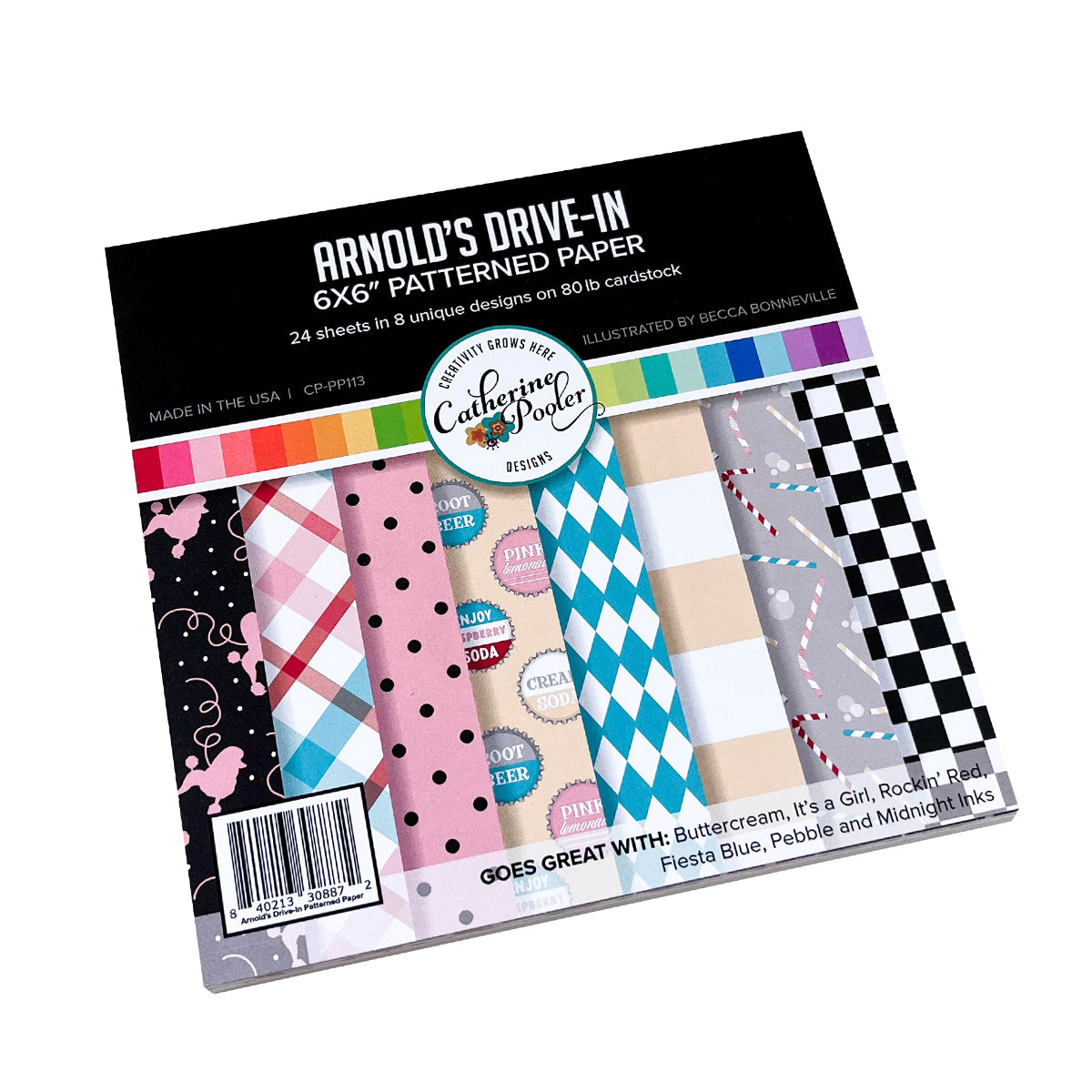 Arnold's Drive-In Patterned Paper 6x6 inch pack