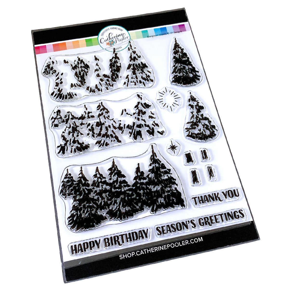 Catherine Pooler Designs Evergreen Woods Stamp Set