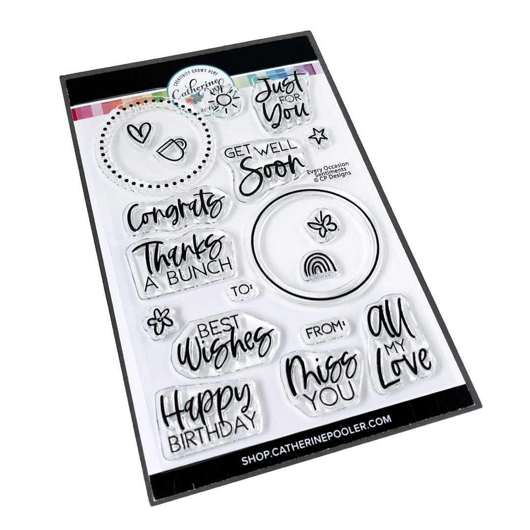Catherine Pooler Designs Every Occasion Sentiment Stamp Set