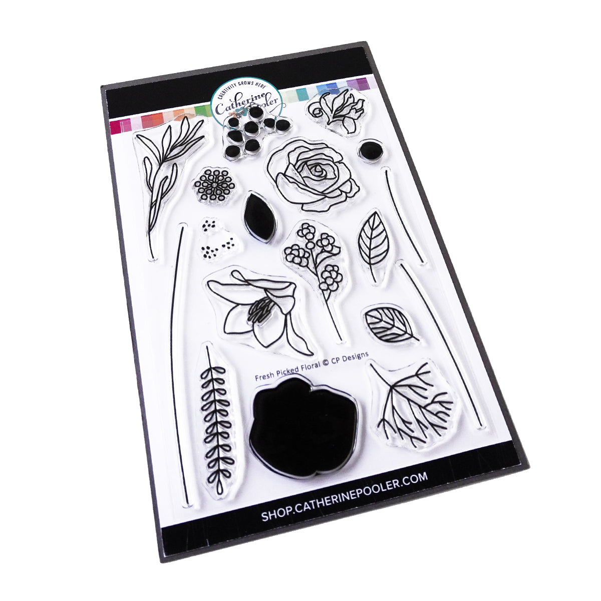 Catherine Pooler Designs Fresh Picked Floral Stamp Set