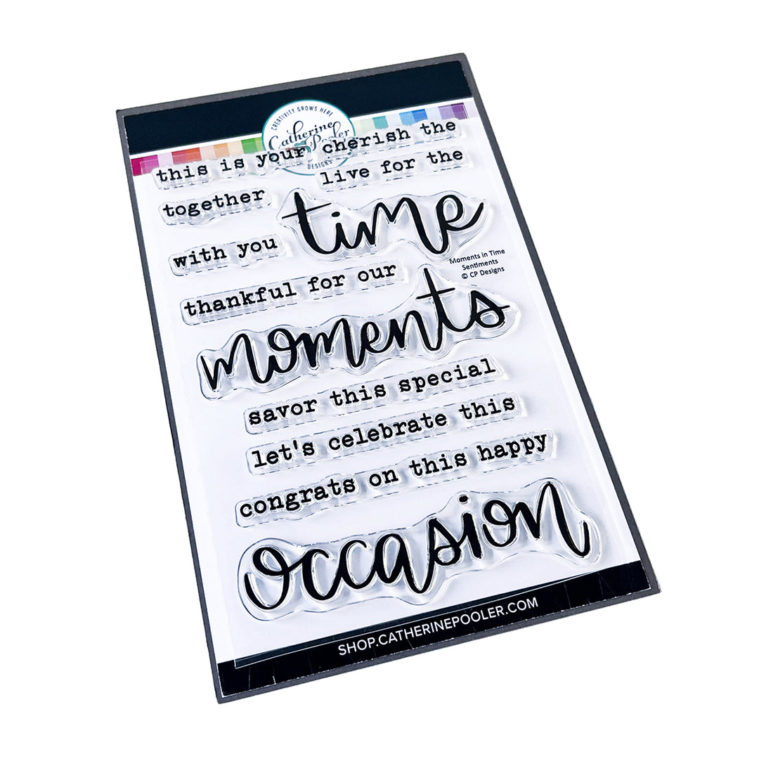 Catherine Pooler Designs Moments in Time Sentiments Stamp Set