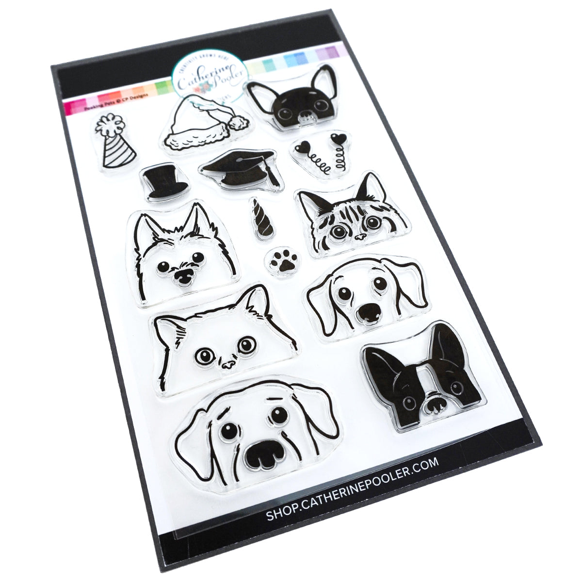 Catherine Pooler Designs Peeking Pets Stamp Set