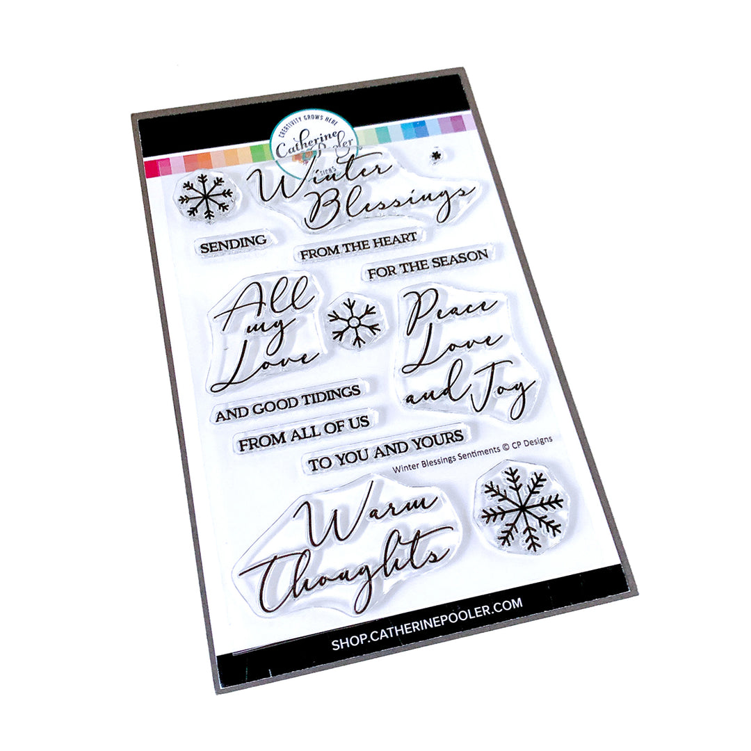 Catherine Pooler Designs Winter Blessings Stamp Set