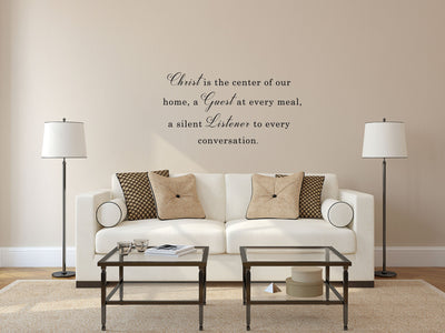 Christ Is The Center Of Our Home Decal Stickers For Walls - Inspirational Wall Decals Vinyl Wall Decal Done 