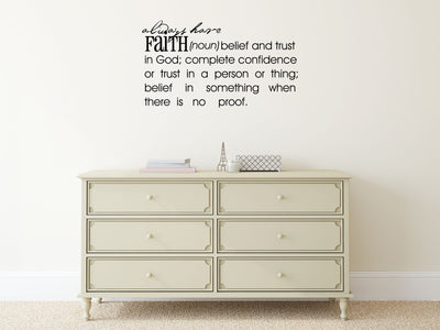 Faith Decal Quote - Inspirational Wall Decals Vinyl Wall Decal Inspirational Wall Signs 